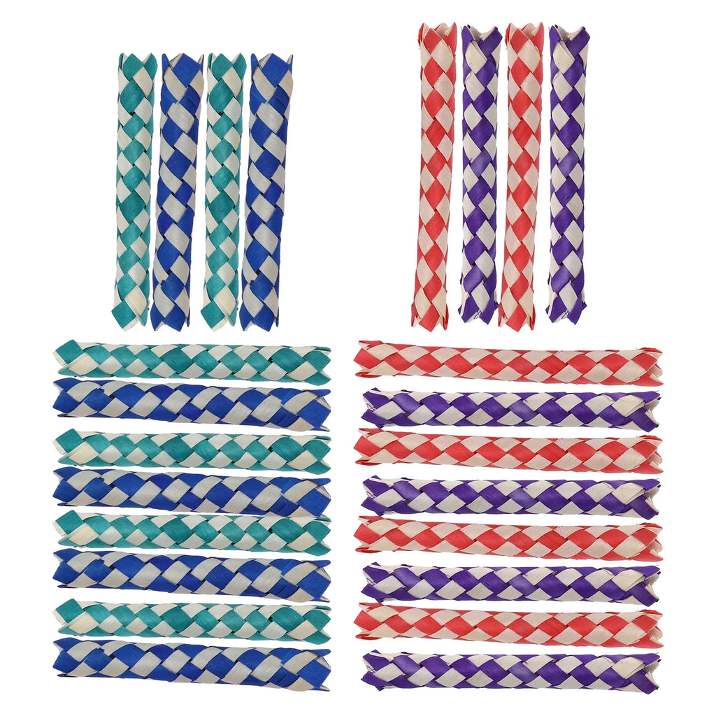 24Pcs Bamboo Finger Traps Chew Toy I2752