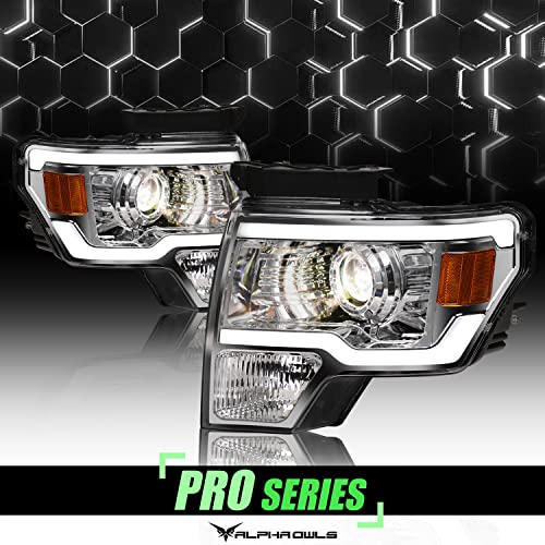 Black Projector Headlights with LED Bar C91935