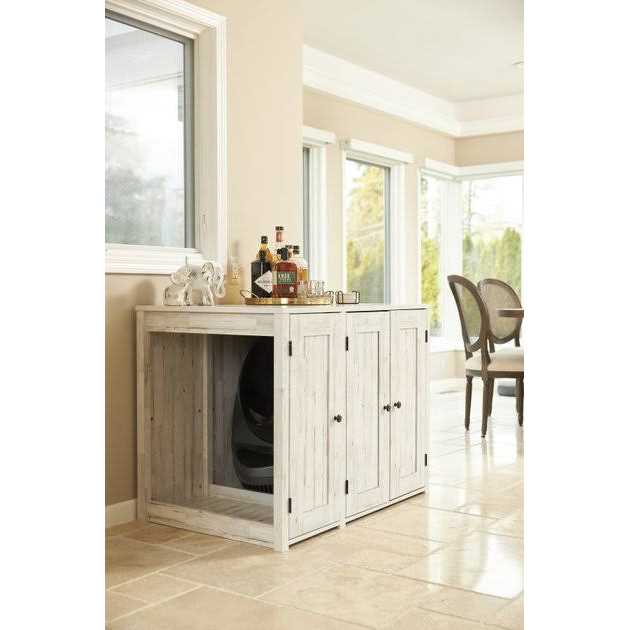 Cat Litter Box Credenza Cat Cabinet W8139