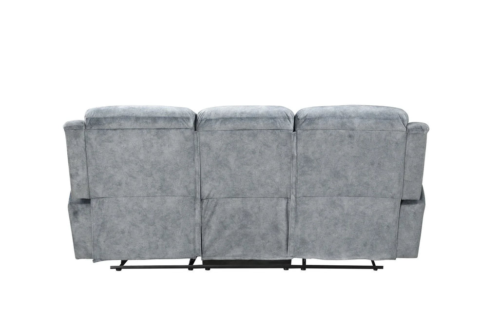 Silver Gray Fabric Motion Sofa O600509