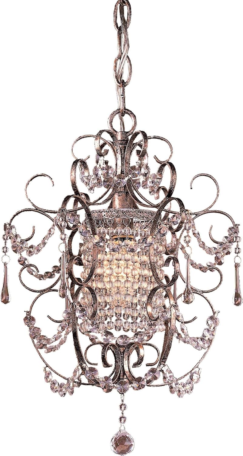 Silver 1 Light Crystal Chandelier E719975