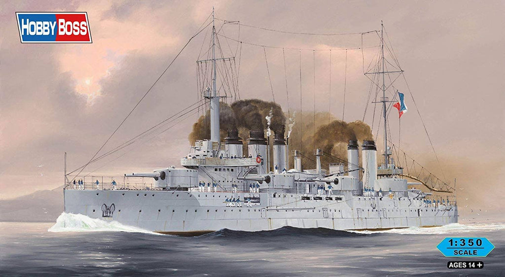 French Navy Pre-Dreadnought Battleship Danton Model Kit (1/350 Scale) K534580