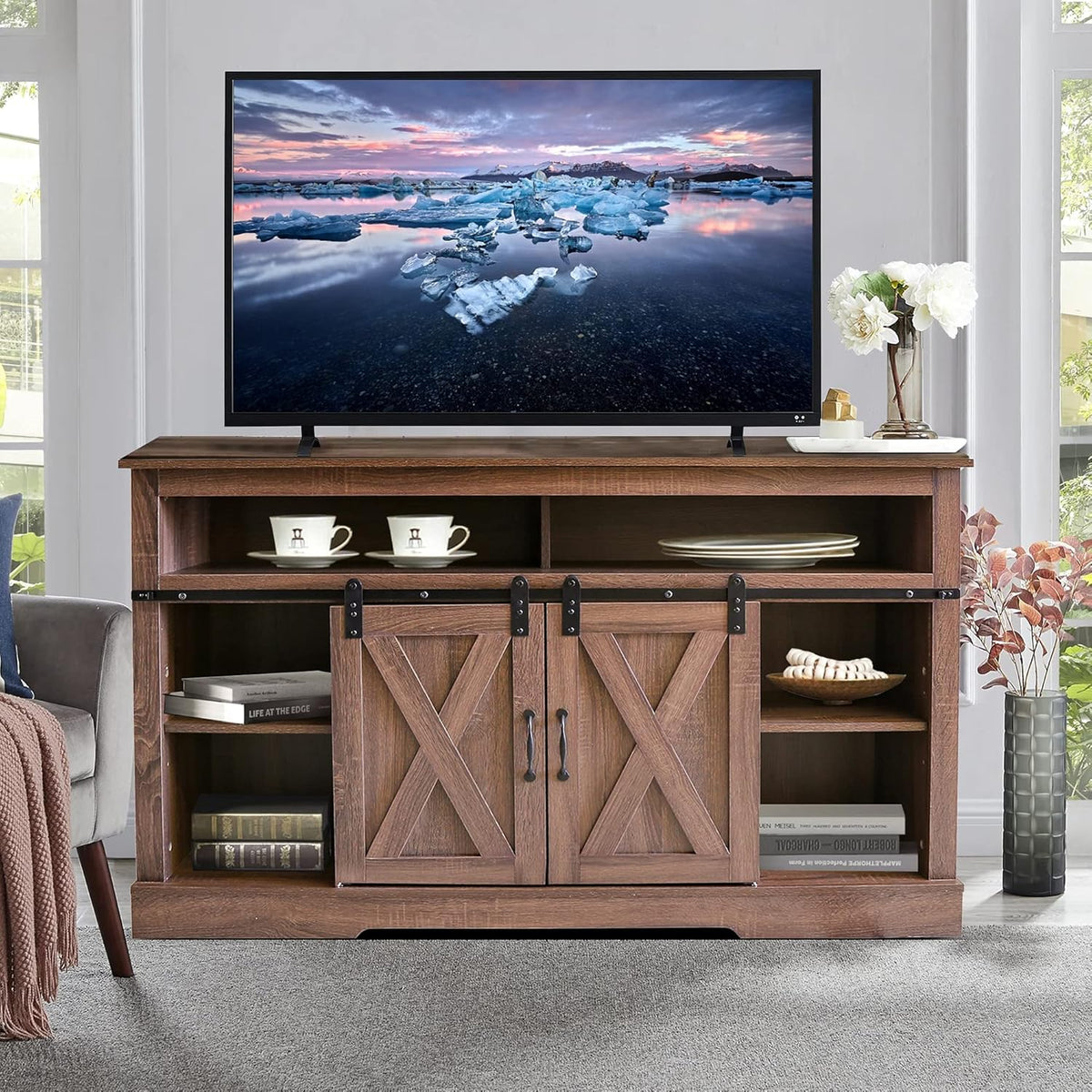 White High Gloss TV Stand with LED Lights and Storage Drawers C9429