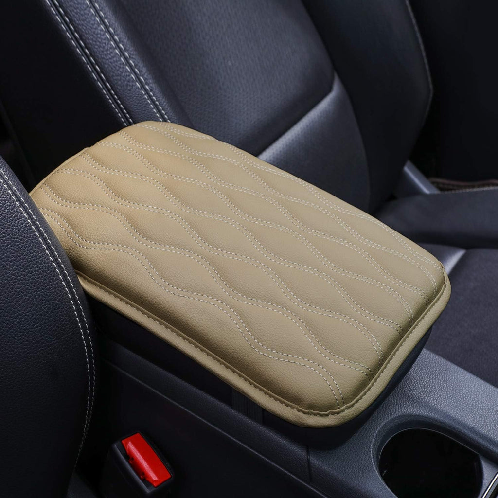 Universal Center Console Cover Waterproof Armrest Pad Protector (Black) (Red) U967035