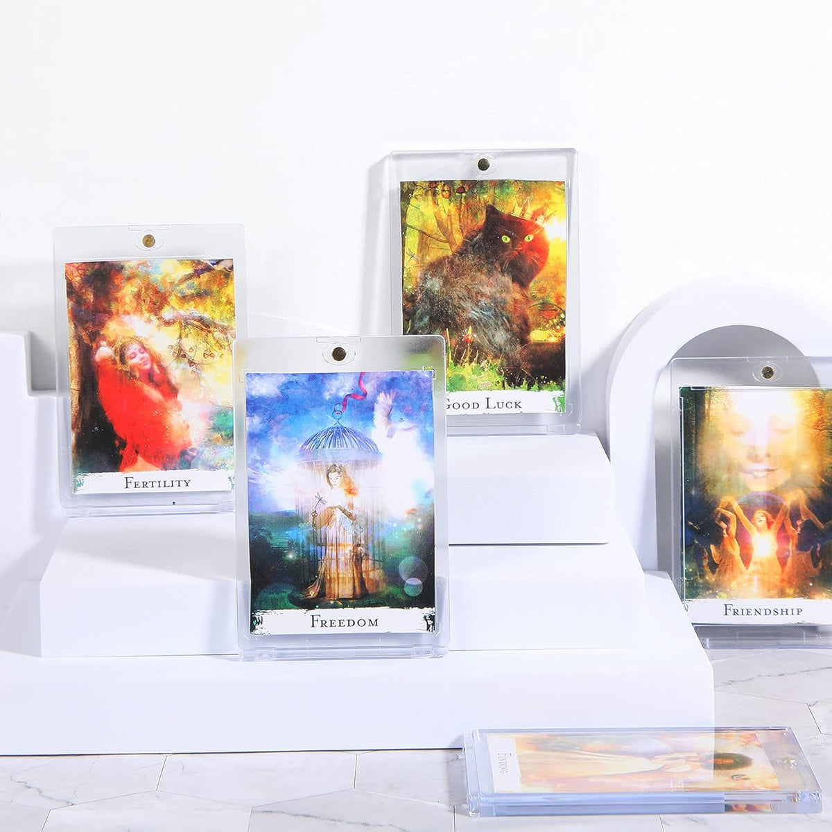 10 Pc Magnetic Card Holder Clear Display Card Protector G119