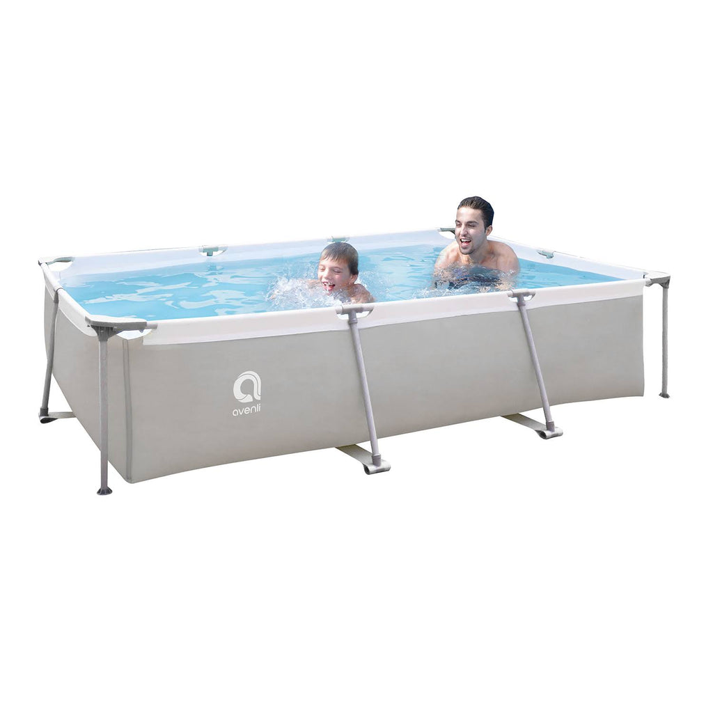 Above Ground Rectangular Steel Frame Swimming Pool J722605