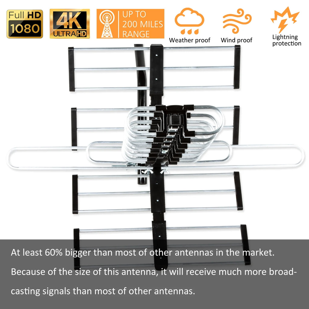 HDTV Antenna with J Mount and 40 ft. RG6 Coaxial Cable Y9529