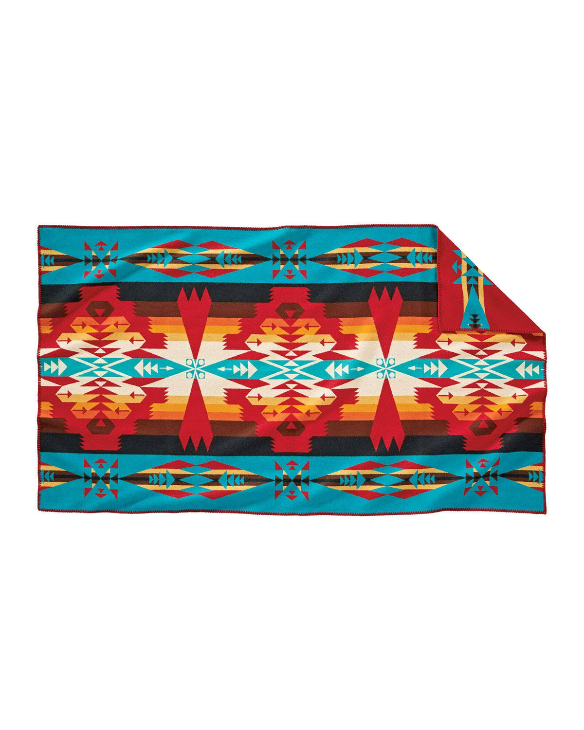 Scarlet Tucson Wool Saddle Blanket N90682
