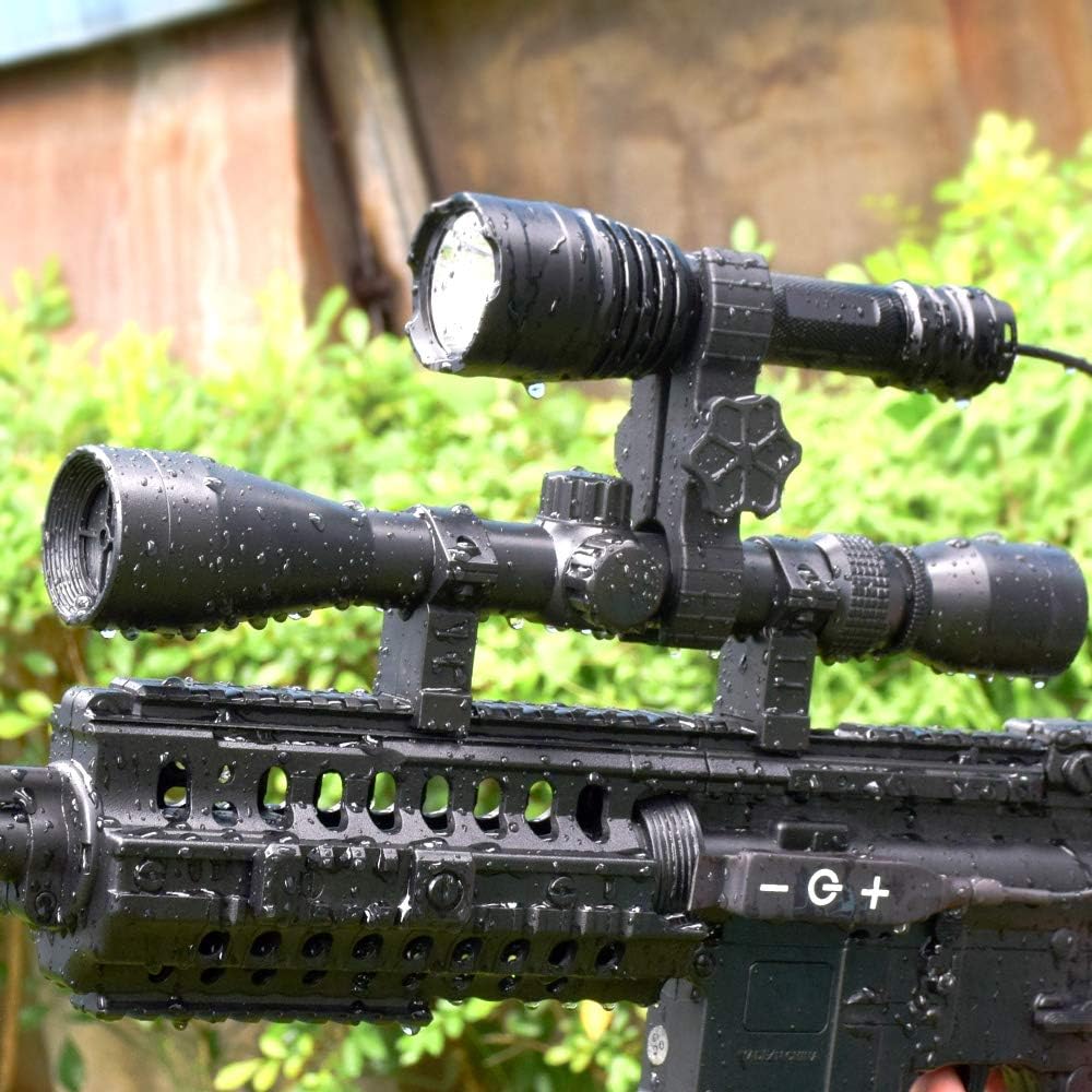 Hunting Flashlight Kit with Interchangeable LED Modules and Remote Pressure Switch Y425