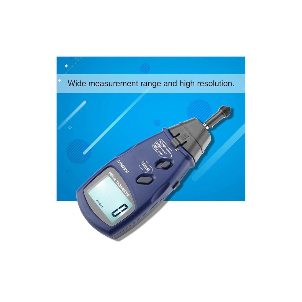Digital Tachometer LCD Rotation Speed Meter Pack of 2 N592