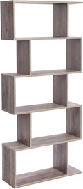 White 5-Tier Wooden Bookcase C9627