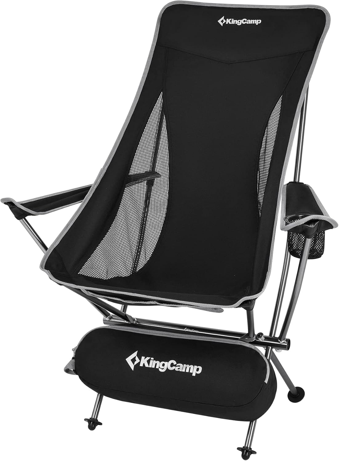 Ultralight High Back Folding Camping Chair with Armrest, 2 Pack, Carry Bag A900650