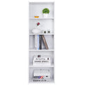 5-Tier Narrow Freestanding Bookcase with Adjustable Shelves O79291