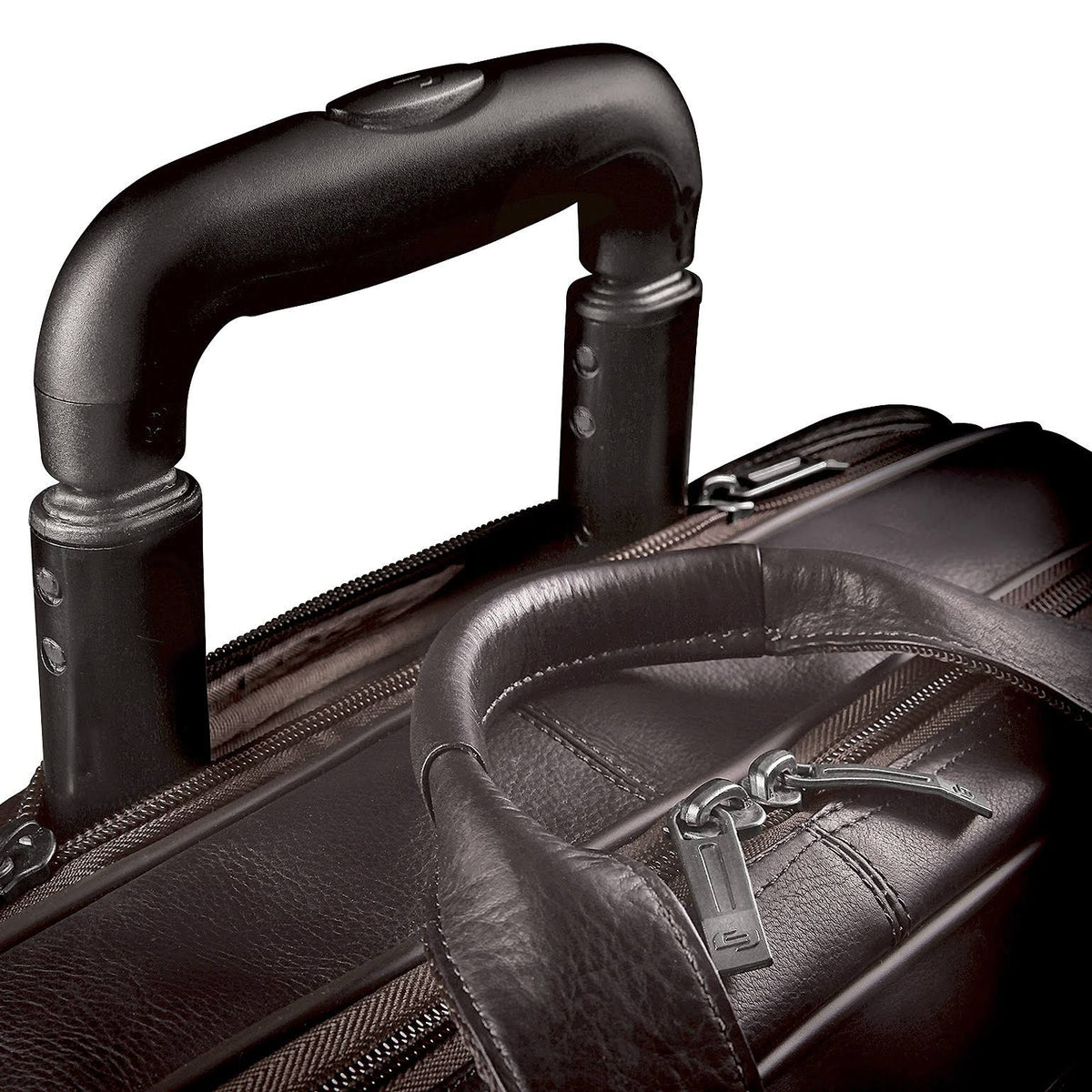 Executive Leather Rolling Case R4626
