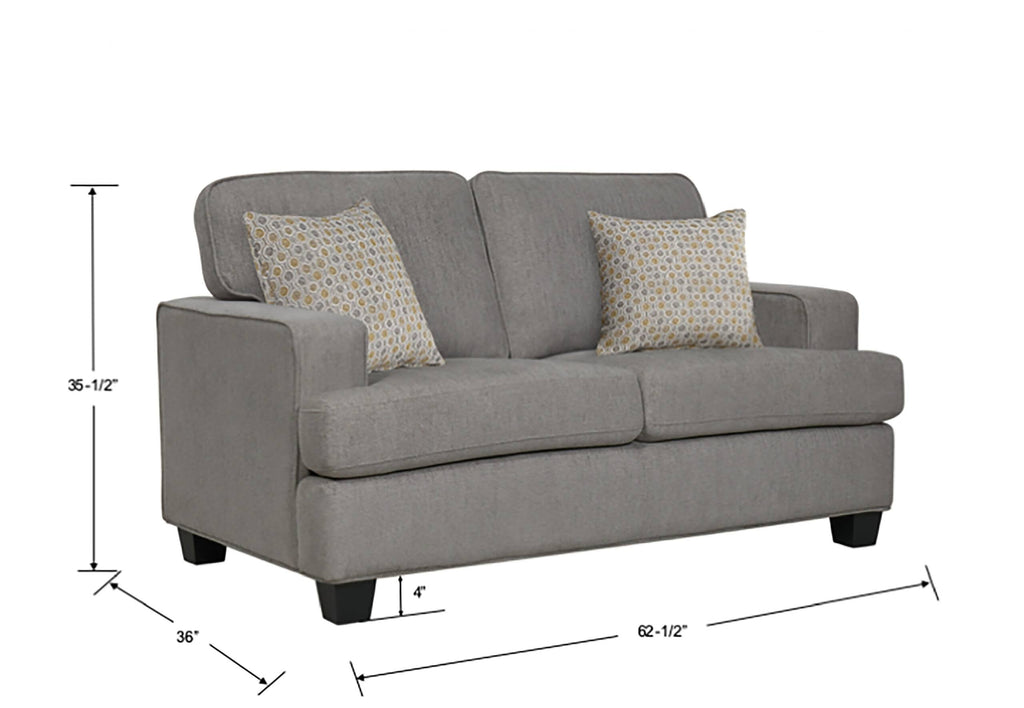 Grey Loveseat B670602