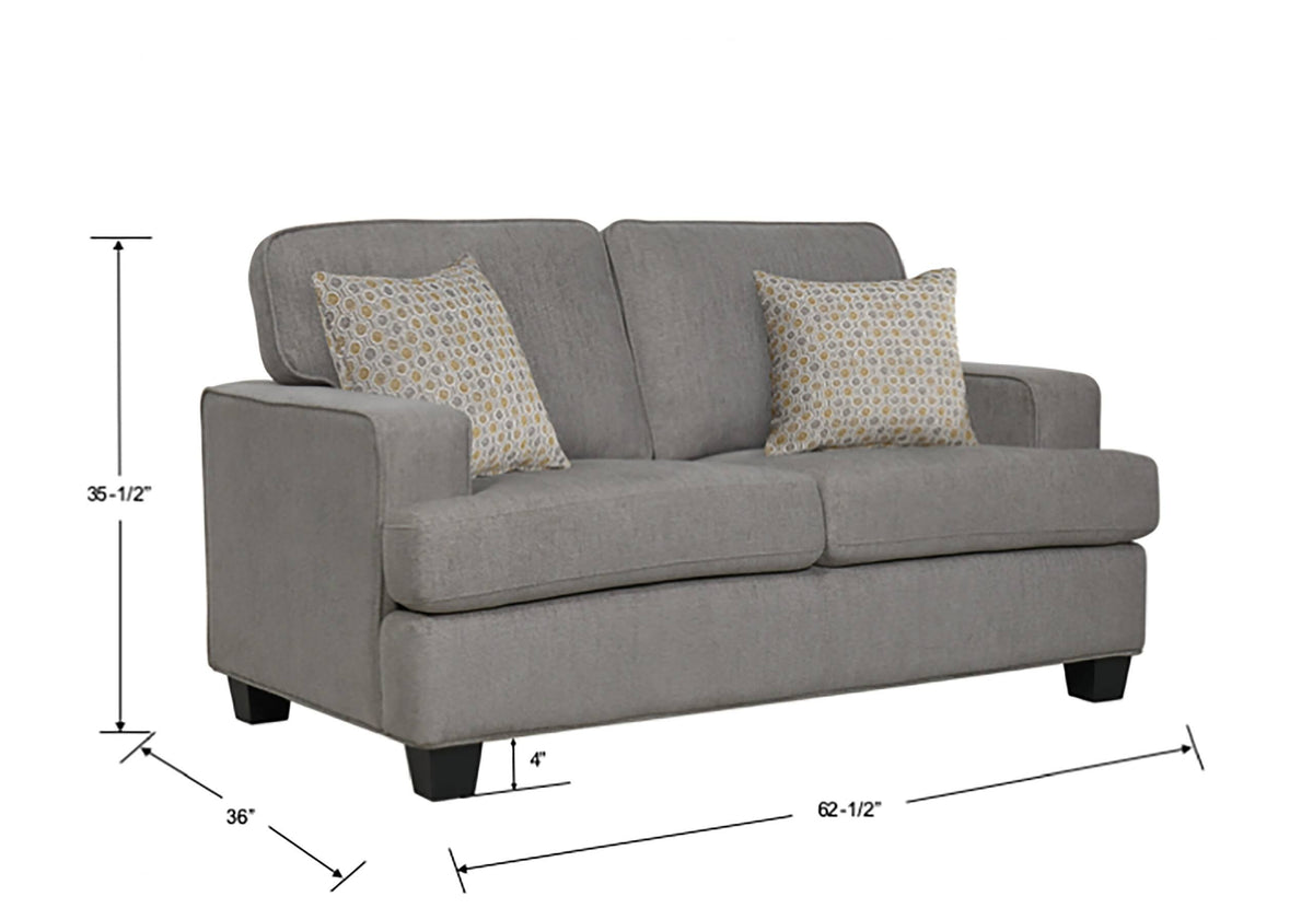 Grey Loveseat B670602