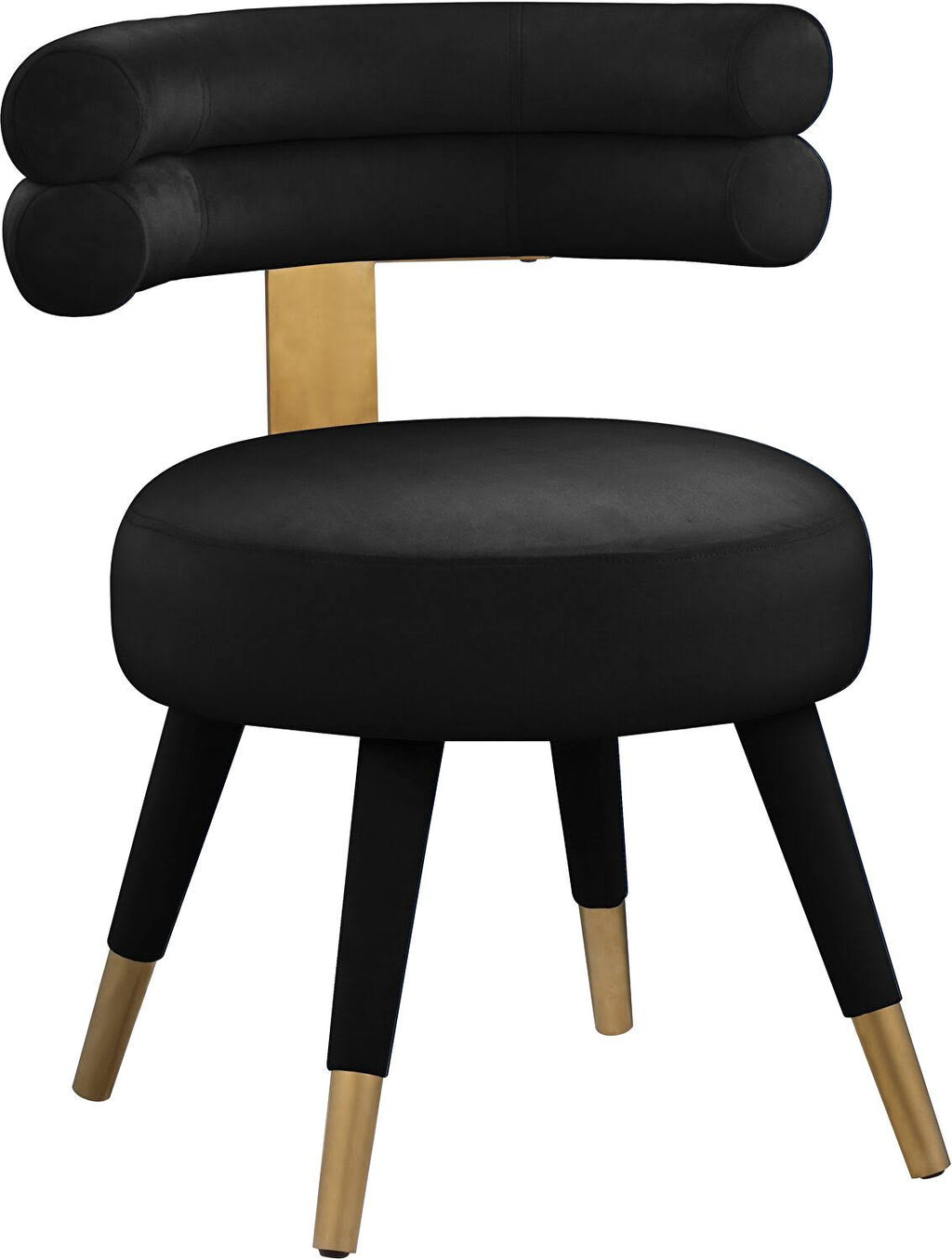 Black Velvet Dining Chair (Set of 2) O9057