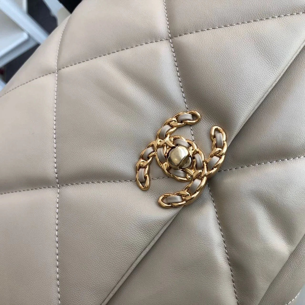Beige Handbag O407