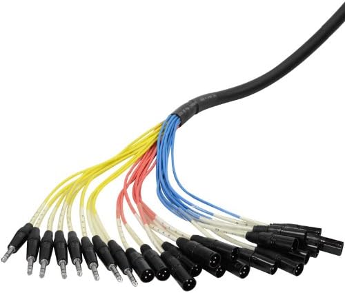 16 Channel 100' XLR Snake Cable with 1/4 Returns W1193