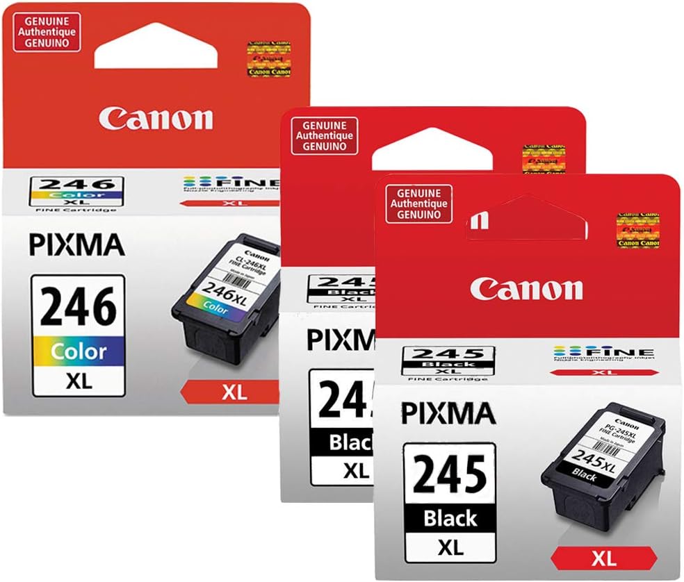 CL-246XL Color Ink Cartridge & Two PG-245XL Black Cartridge R95757