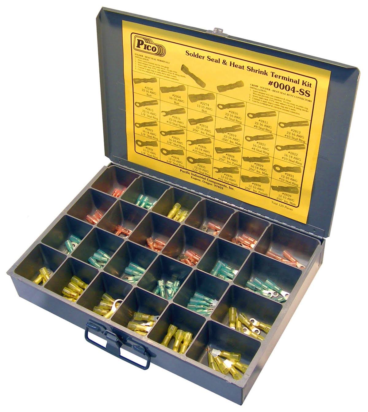 120 Piece Solder Seal Electrical Terminal Kit G573