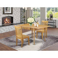 Solid Wood Drop Leaf Dining Set 3 Pieces Y82073