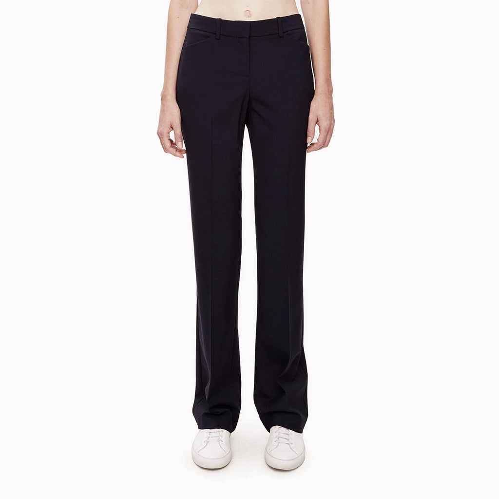 Stretch Wool Relaxed Straight Pant W7263