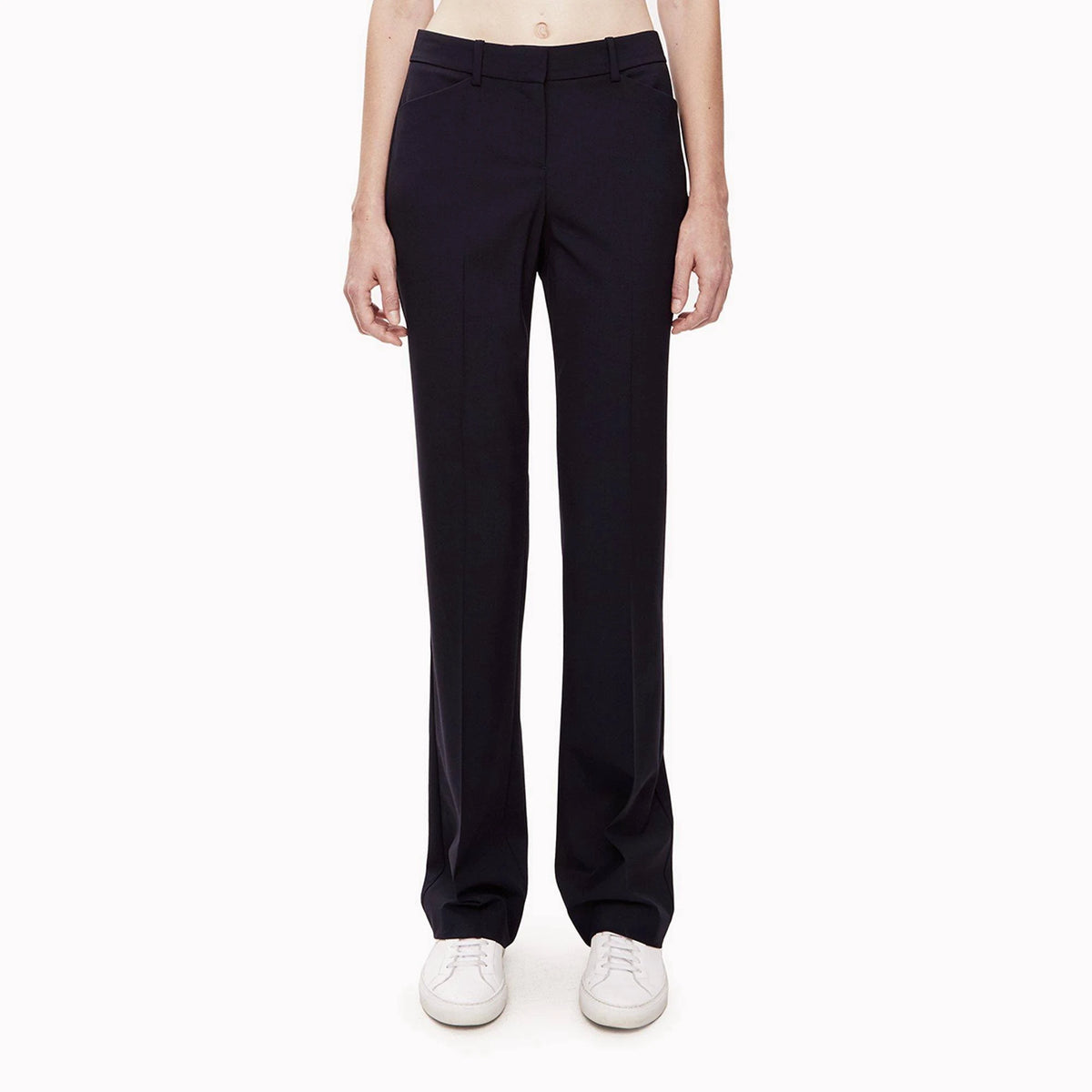 Stretch Wool Relaxed Straight Pant W7263