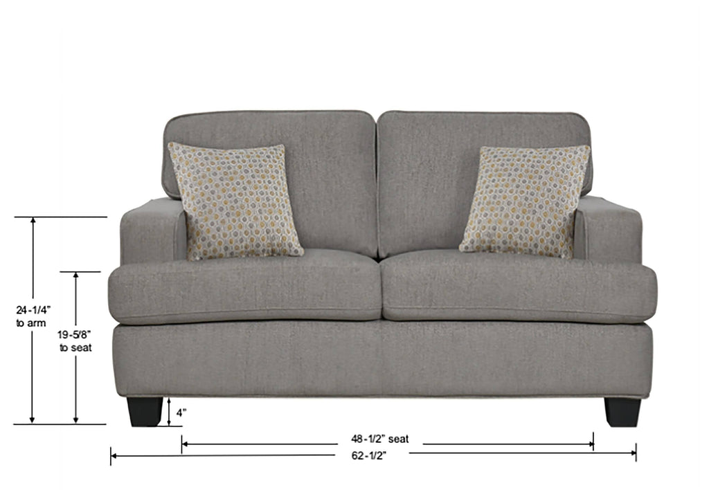 Grey Loveseat B670602