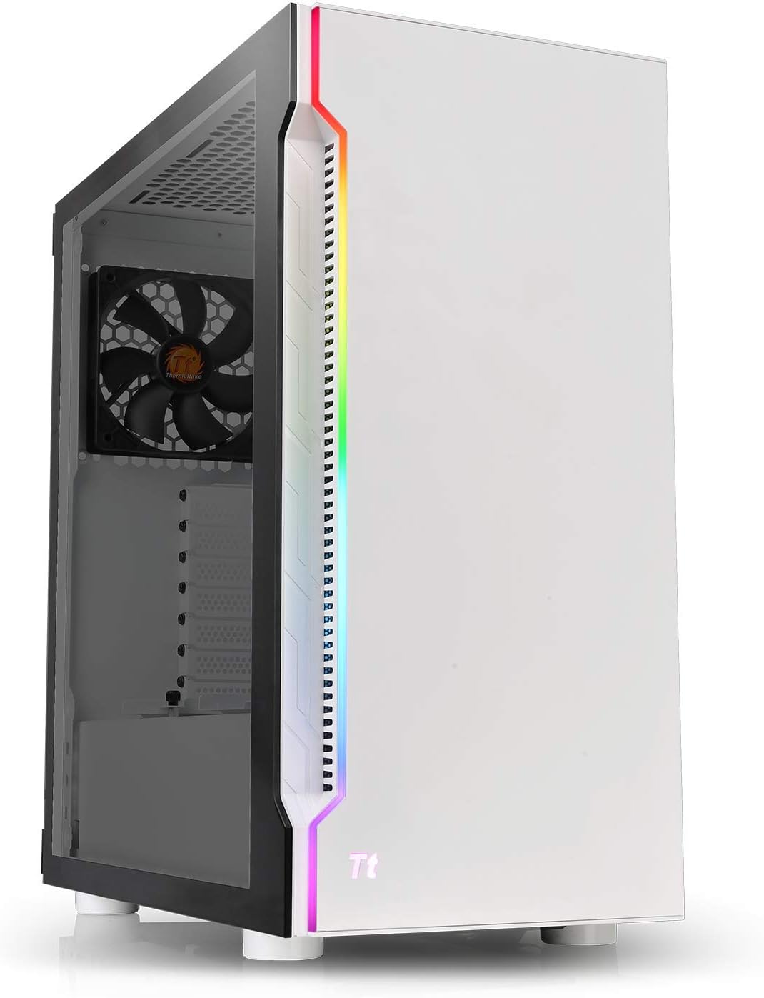 Tempered Glass RGB ATX Mid Tower Case with 120mm Rear Fan R42986