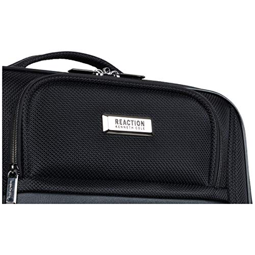 Black 20-Inch Lightweight Softside Expandable 8-Wheel Spinner Luggage K100
