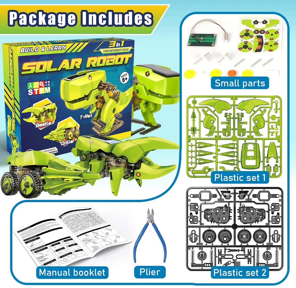 Solar Robot Kit 3-in-1 STEM Projects Robot Kit M767853