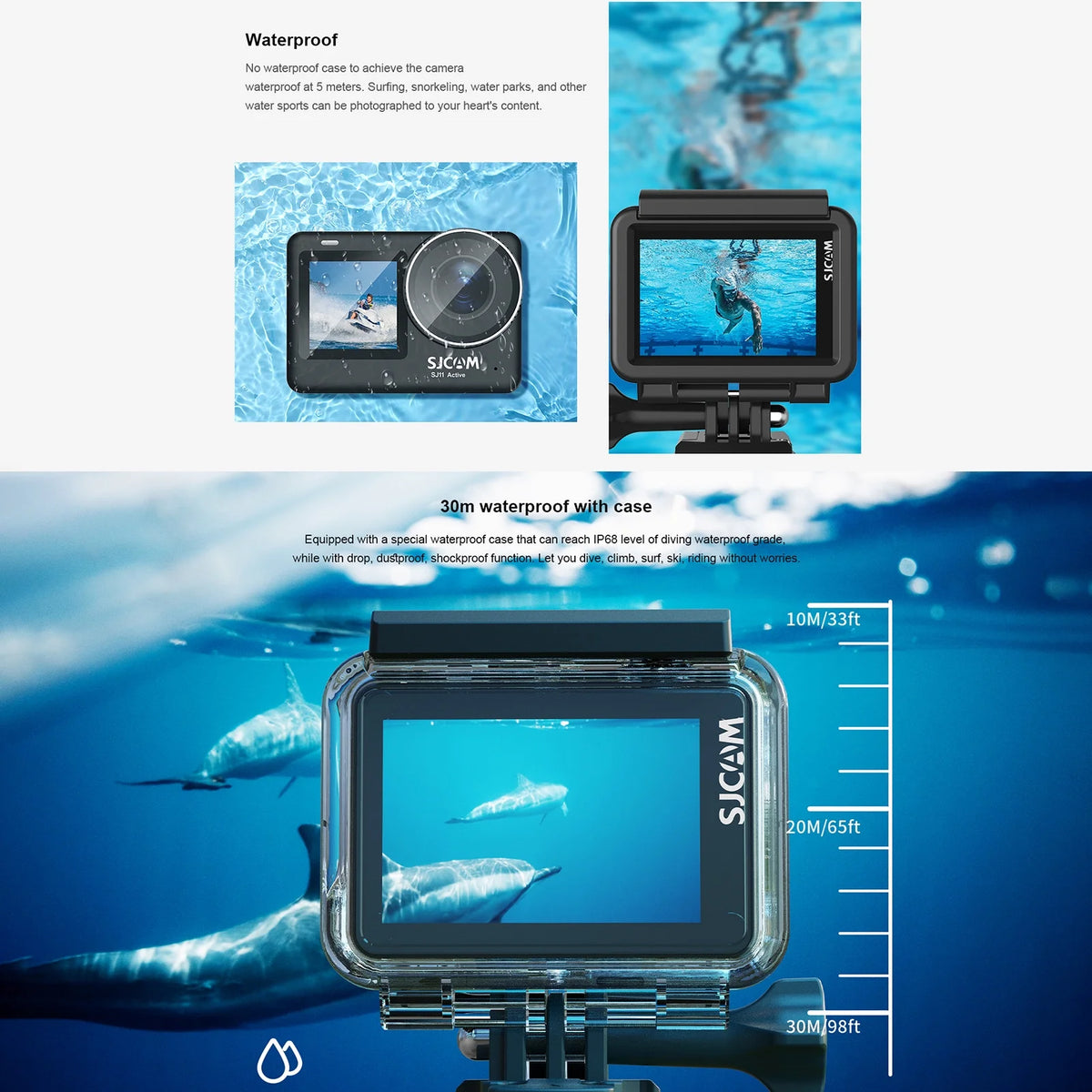 20MP Waterproof Dual Screen Action Camera P5742