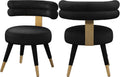 Black Velvet Dining Chair (Set of 2) O9057