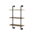 Industrial Wood 3-Tier Wall Display Shelf E9203