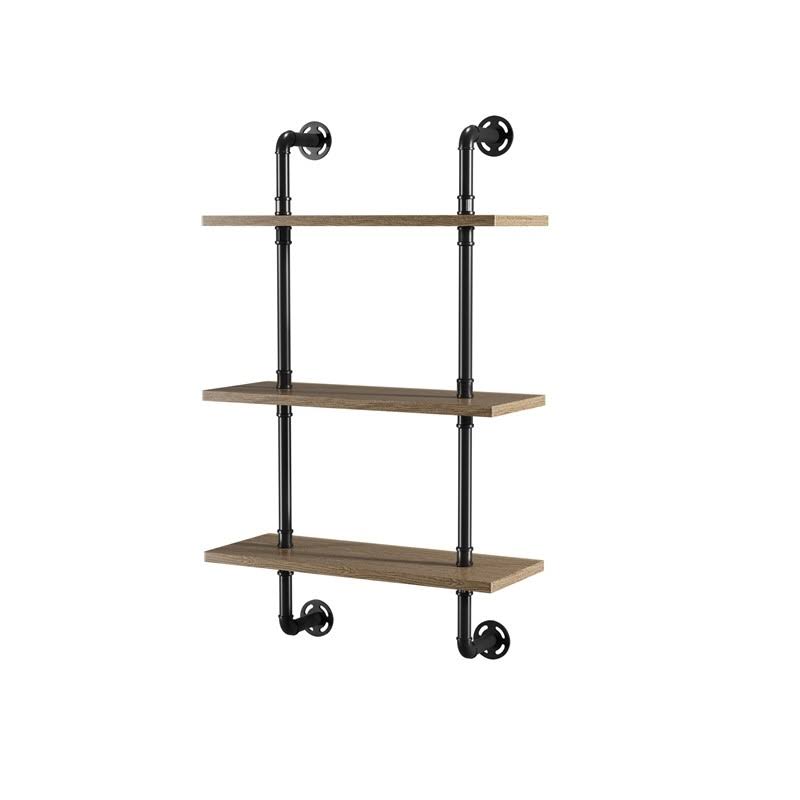 Industrial Wood 3-Tier Wall Display Shelf E9203
