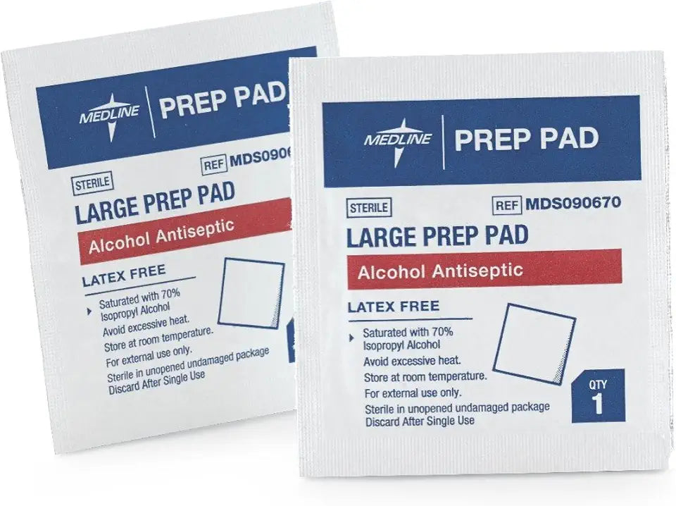 Sterile Alcohol Pre Pads, Case of 1000 J408
