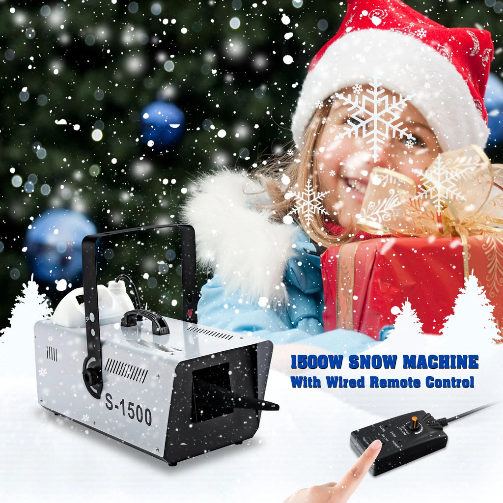 1500W Snow Machine Snowflake Maker with Wireless Remote R306