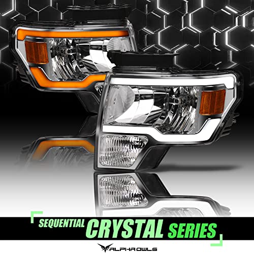 Black Projector Headlights with LED Bar C91935