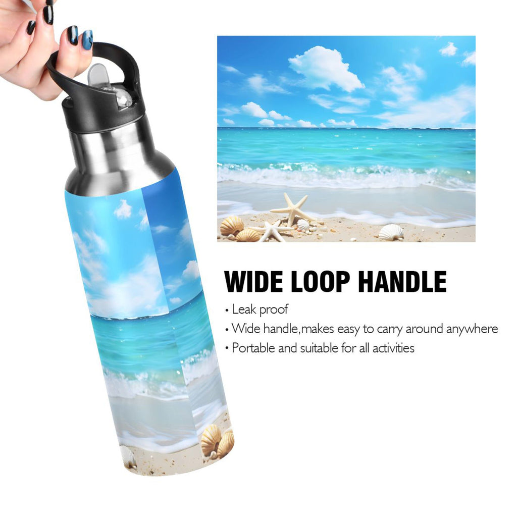 Insulated Stainless Steel Water Bottle with Straw Lid, 20 oz J571