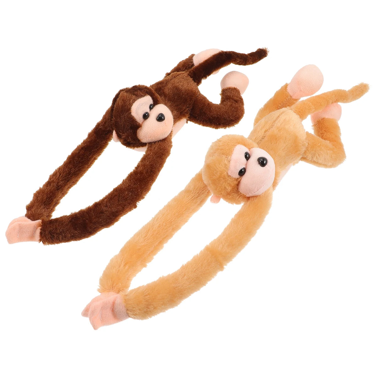 2Pcs Hanging Plush Monkey Doll Stuffed Animal Toy N2130