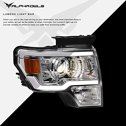 Black Projector Headlights with LED Bar C91935