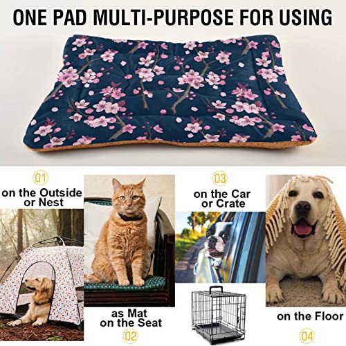 Soft Machine Washable Dog Bed Mat with Anti-Slip Bottom F430345