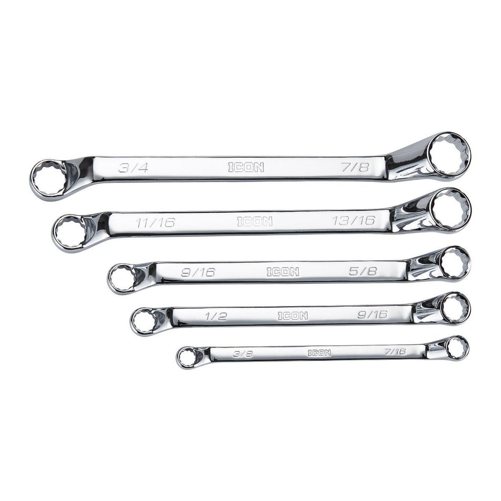 5 Piece SAE Offset Box Wrench Set V629