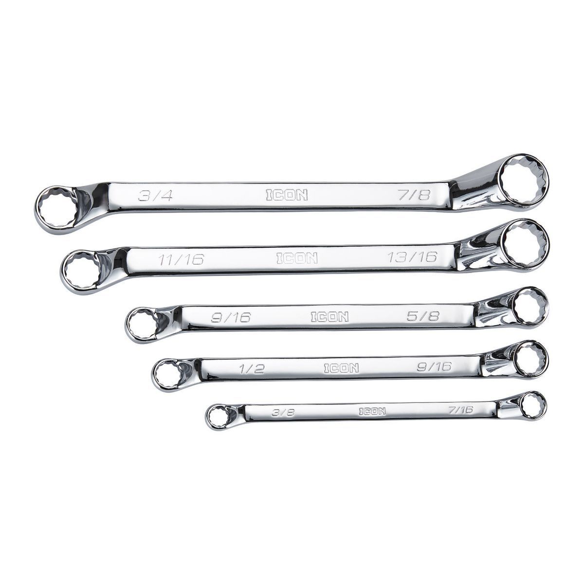 5 Piece SAE Offset Box Wrench Set V629