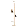 Floor-to-Ceiling Cat Tree with Sisal Rope Scratching Post T450