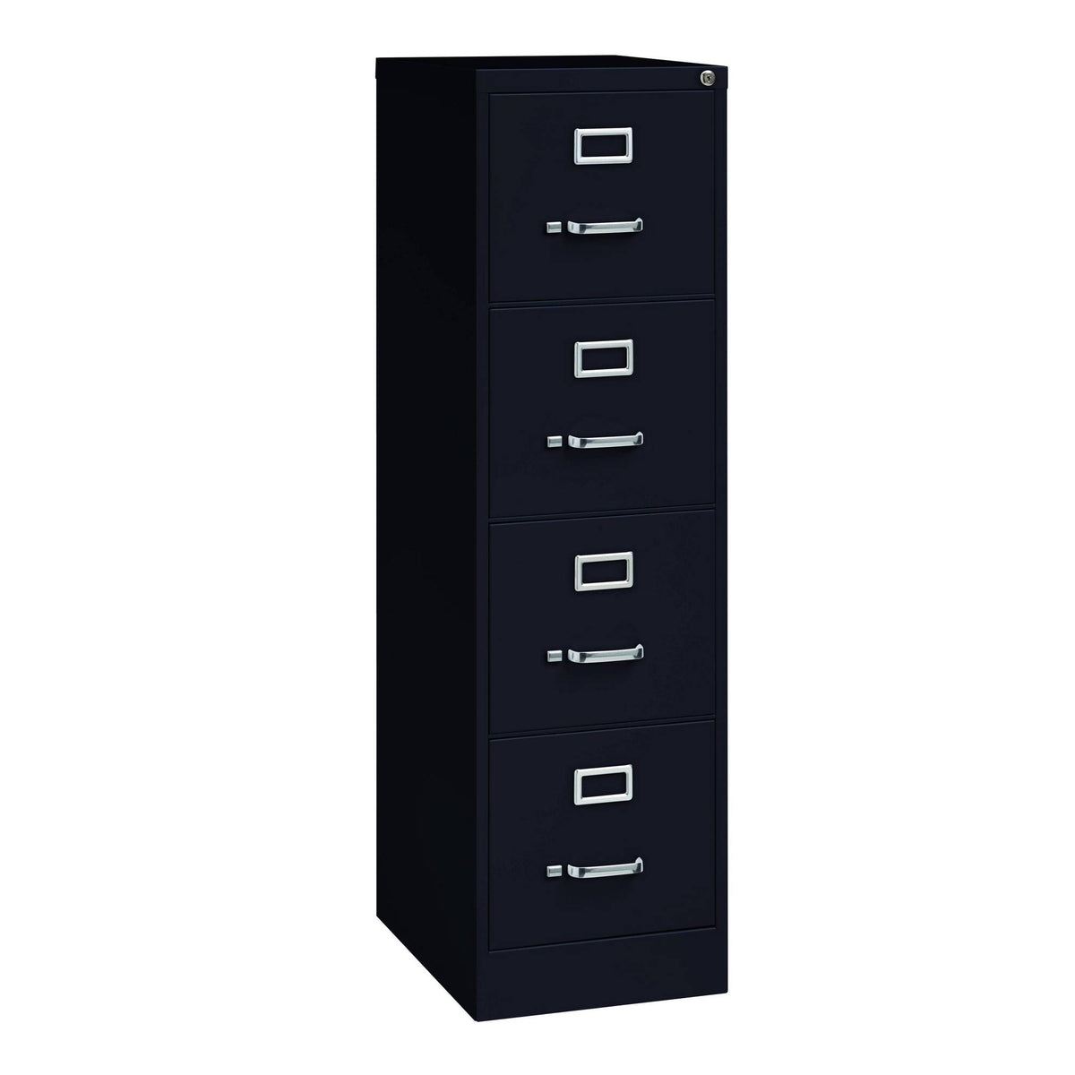 4 Drawer Letter Size File Cabinet Black D8943