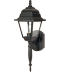 1-Light Textured Black Wall Lantern J311550