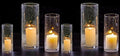 3 PCS Clear Glass Cylinder Candle Holder P6160