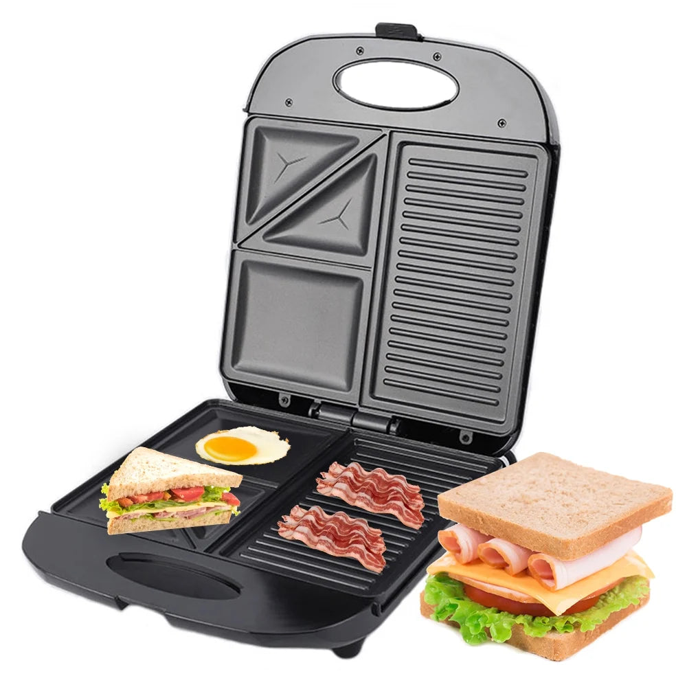 1400W Non-Stick Electric Grill Waffle Maker J4855